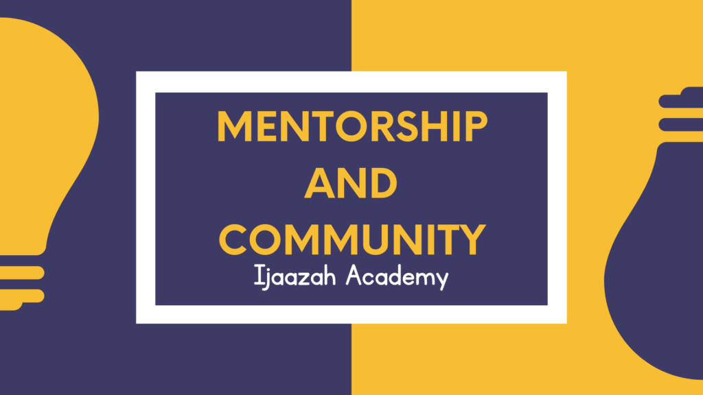 Mentorship and Community - Arabic language